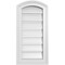 Ekena Millwork Arch Top Surface Mount PVC Gable Vent: Non-Functional, w/2"W x 1-1/2"P Brickmould Frame, 12"W x 22"H GVPAR12X2202SN - alternate 1
